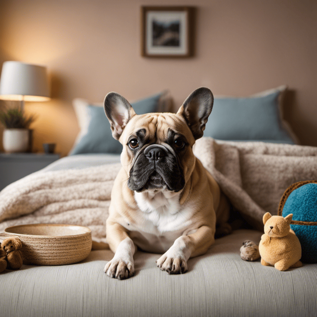 An image of a serene, sunlit room with a plush orthopedic bed adorned with a cozy blanket