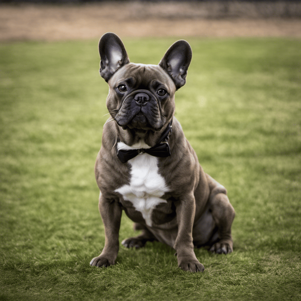 An image depicting a French Bulldog sitting alone in a corner, avoiding eye contact with other dogs at a dog park