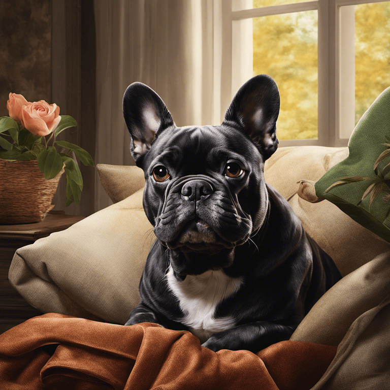 French bulldog exhibiting anxiety signs; understanding potential causes.
