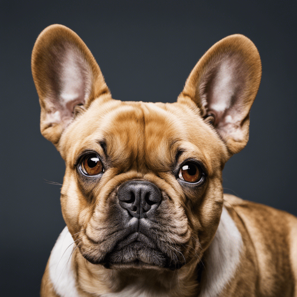 An image depicting a French Bulldog with dry eyes