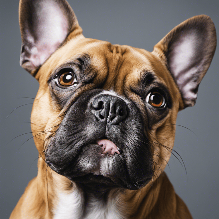 French Bulldog mix breed dog, highlighting the potential pros of mixed breeds.