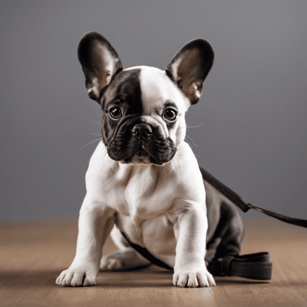 An image capturing the essence of teaching basic commands to French Bulldog puppies