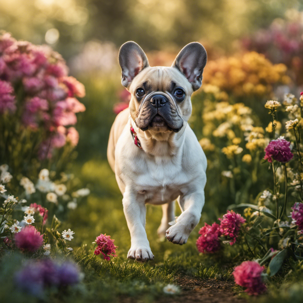 An image that showcases a French Bulldog happily engaging in various exercises like brisk walks, short jogs, and gentle play sessions, demonstrating the ideal types of exercise for their energetic yet sensitive nature