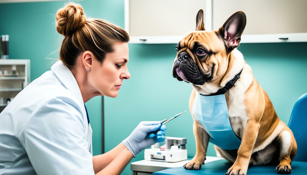 French Bulldog allergy testing