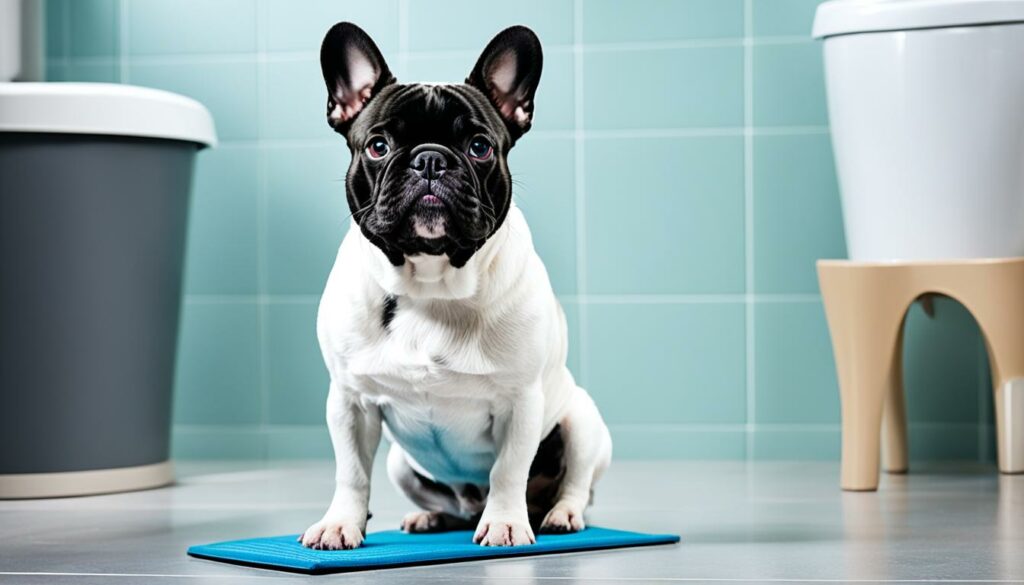 French Bulldog toilet training