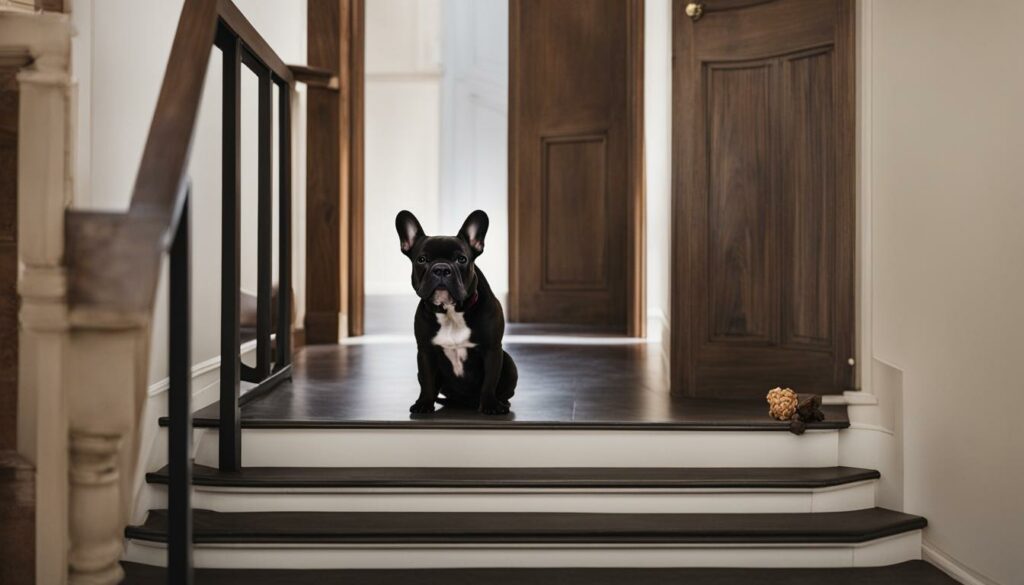 training French Bulldogs to use stairs