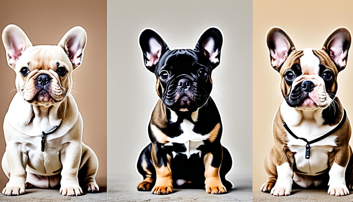 French Bulldog with a unique coat