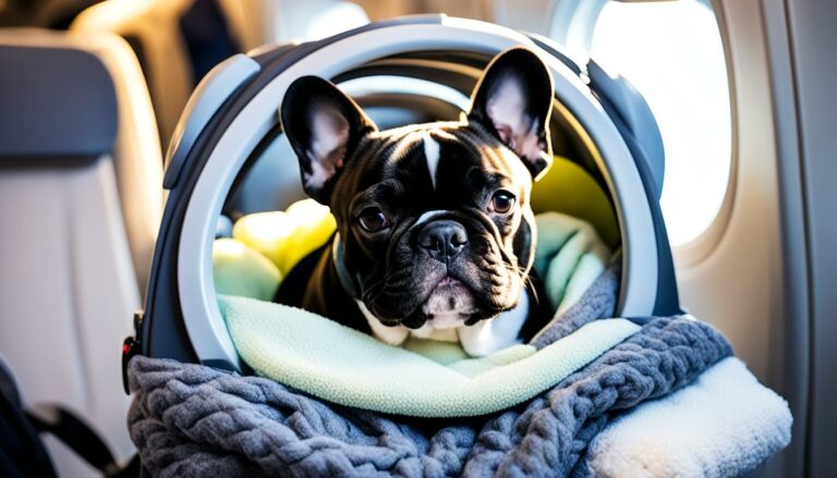 Frenchie Comfort During Flight