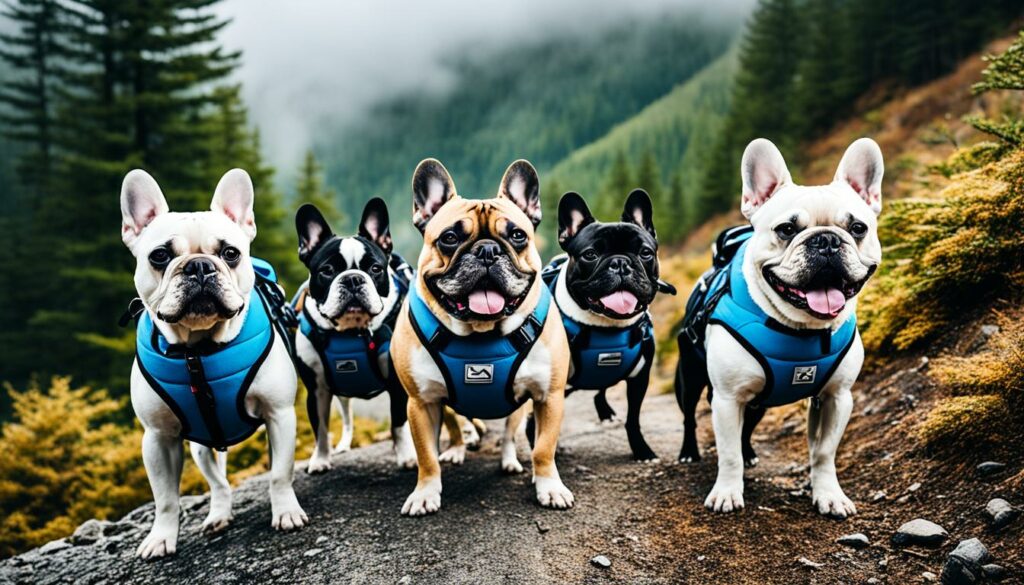 Hiking with well-behaved dogs