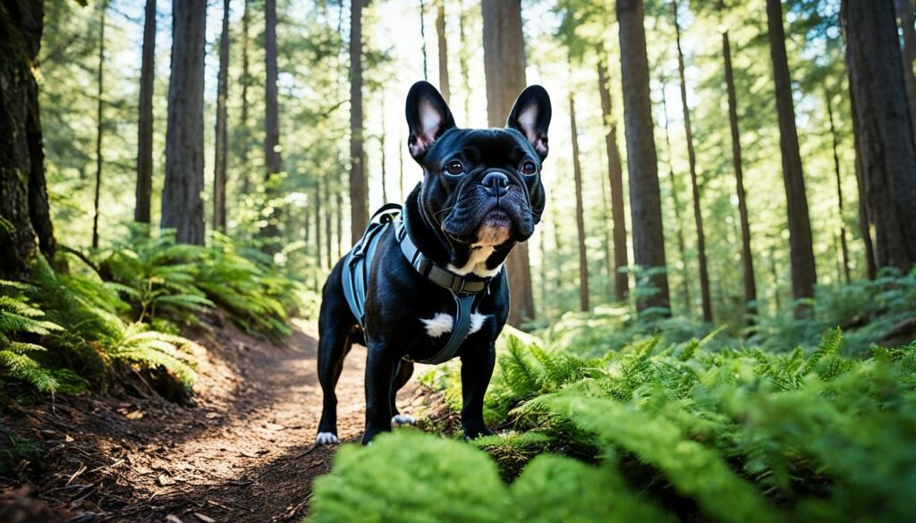 shaded hiking trails for french bulldogs