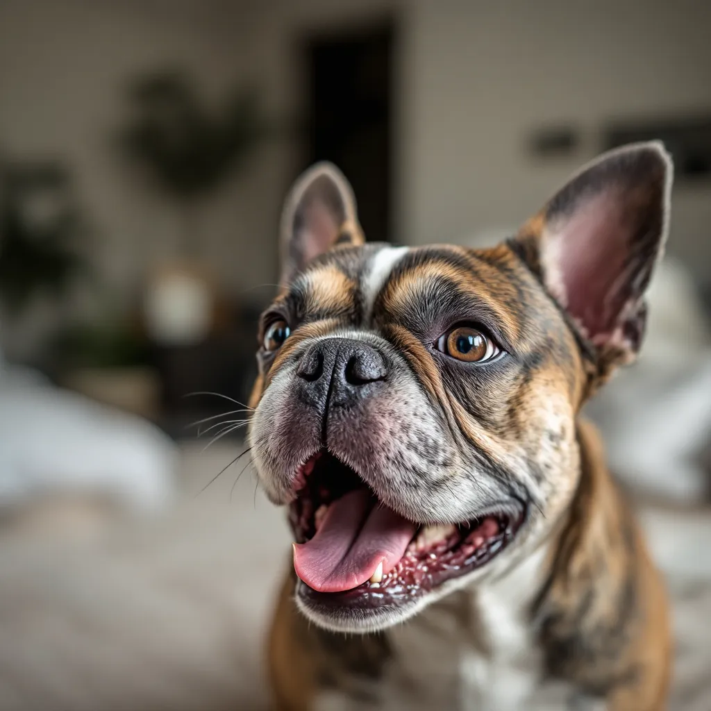 French bulldog barking