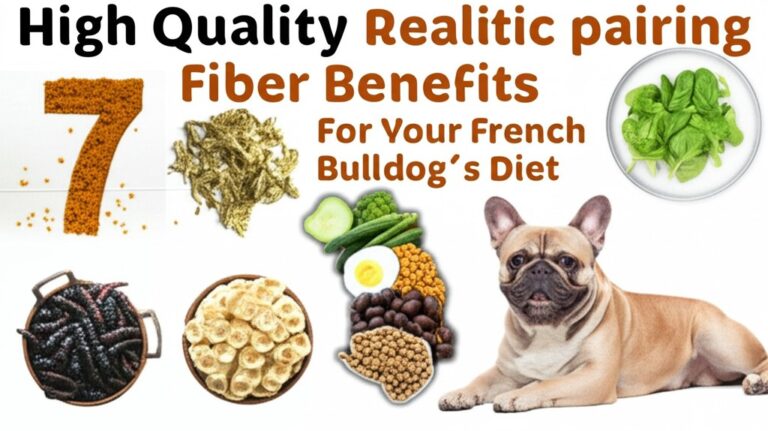 High quality realistic photo of Nutrition and Diet related to 7 Surprising Fiber Benefits for Your French Bulldog's Diet, professional quality, detailed, excellent lighting, clear composition
